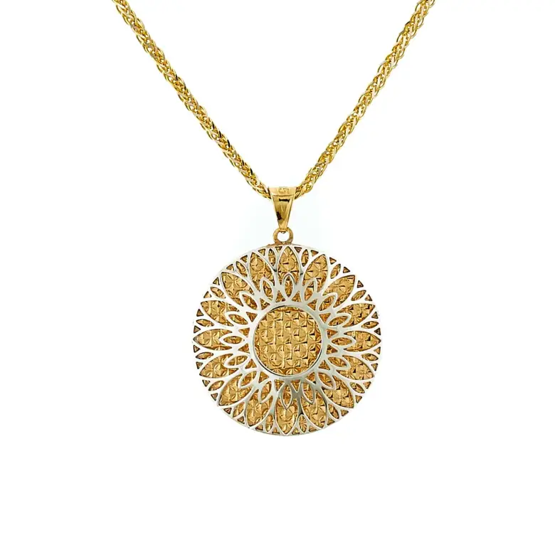 Zawieszka ze złota w dwóch kolorach Zawieszka ze złota w dwóch kolorach